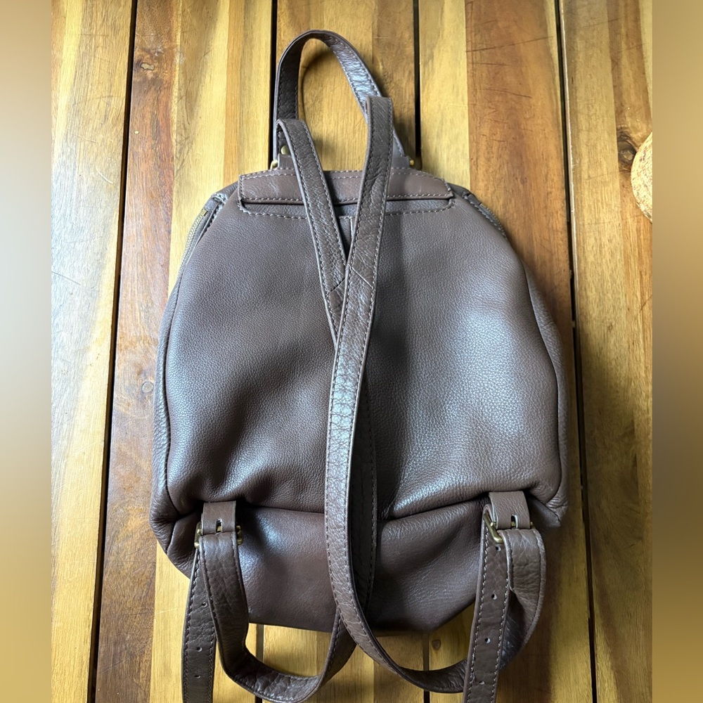 HOBO Tan Pebbled Leather Backpack - Picture 4 of 9